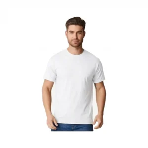 Playeras cuello redondo blanco