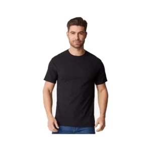 Playeras cuello redondo negro